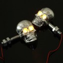 Motorcycle Skeleton Head Turn Signal Light Indicator 12V 0.5W