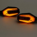 Motorcycle Turn Signal LED Lights Universal Daytime Running Warning Cafe Racer