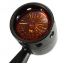 Pair 12V Motorcycle Amber Turn Signal Indicator Light Hollow Lamp
