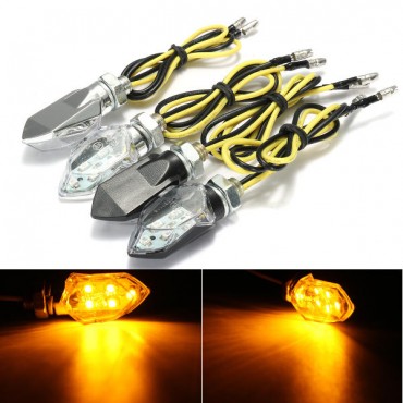 Pair 12V Motorcycle Bike 5 LED Turn Signal Indicator Turning Light Bulb