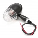 Pair 12V Motorcycle Metal Turn Signal Blinker Indicator Light Amber Lamp Universal