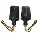 Pair 12V Motorcycle Mini Turn Signal Lights Indicators Lamps