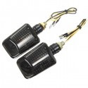 Pair 12V Motorcycle Mini Turn Signal Lights Indicators Lamps