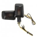 Pair 12V Motorcycle Mini Turn Signal Lights Indicators Lamps