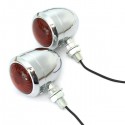 Pair 12V Motorcycle Turn Signal Indicator Light Lamp For Harley