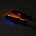 Pair 12V Waterproof LED Motorcycle Turn Signal Indicators With Amber Flowing Light Blue Back Lights