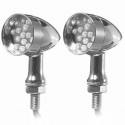 Pair Mini Bullet Turn Signal Light for Harley Softail Sportster Chopper Bobber