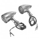 Pair Mini Bullet Turn Signal Light for Harley Softail Sportster Chopper Bobber