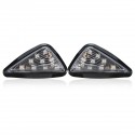 Pair Motorcycle 11 LED Turn Signals Lights Indicators Triangle Abmer