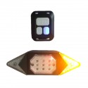 Signal Light Bike Bicycle Tail Light Remote Control Turn USB Chargeable 500mAh