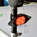 Signal Light Bike Bicycle Tail Light Remote Control Turn USB Chargeable 500mAh