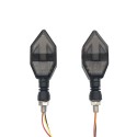 Universal 2X Motorcycle Turn Signal LED Lights Daytime Running Warning Lamp Race Light