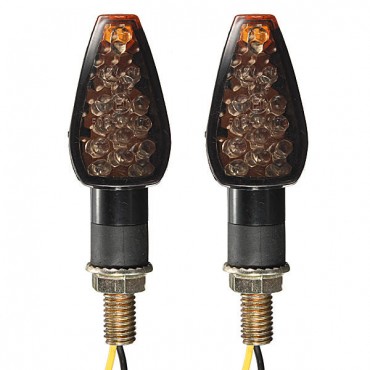 Universal 2x Motorcycle 10LED Turn Signal Indicator Light 12V