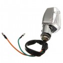 Universal Chrome Motorcycle Turn Indicators Signal Lights Amber Light