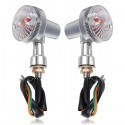 Universal Front Rear Motorcycle Turn Signals Indicators Amber Lights Lamp