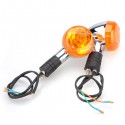 Universal Motorcycle Turn Signal Indicator Amber Lens Light Bulb