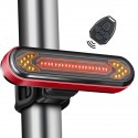 Wireless USB Rechargeable Remote Control Turn Signal Bicycle Tail Light 50 Lumen