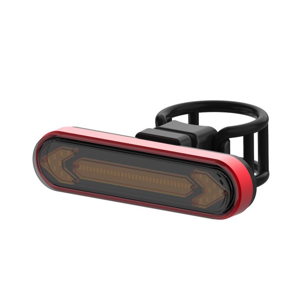 Wireless USB Rechargeable Remote Control Turn Signal Bicycle Tail Light 50 Lumen