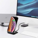 20W Vertical Wireless Fast Charger Induction Smartphone Charging Desktop Stand