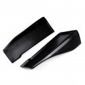 2Pcs 35CM Black Universal Car Side Skirt Rear Bumper Lip Splitter Winglet Aprons