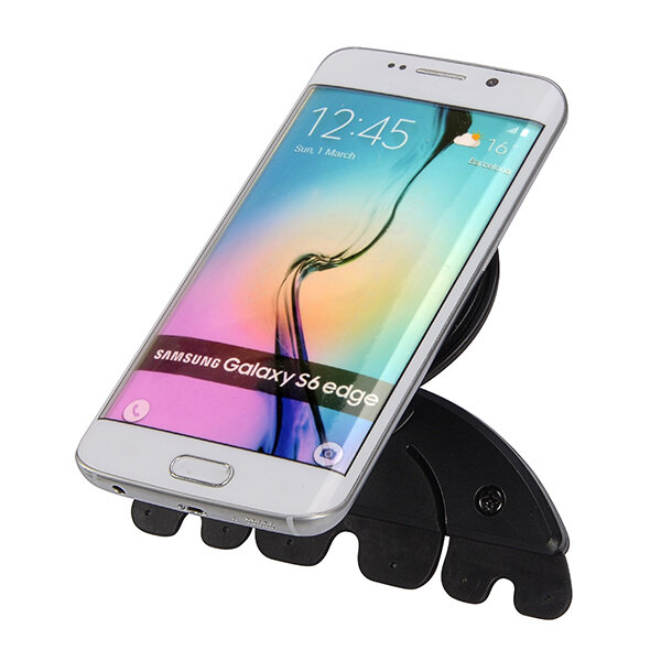 360 Dgree Car CD Slot PhonE-mount Stand Holder PU Material Seamless Adsorption