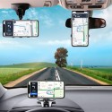 360° Car Mobile Phone Holder Clip On Dashboard /Sun Visor/Rearview Mirror Stand