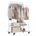 81X37X4CM Floor Cloth Wardrobe Hanger Holder Iron Metal Clothes Organizer