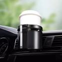 Car Air Outlet Drink Holder Mount Black for Coffee Water Cups Bottles Snack Cans