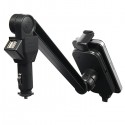 Universal Daul USB Port Car Charger Clip Phone Holder Mount for iPhone Samsung