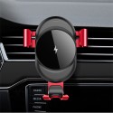 Wireless Charger Car Air Vent Phone Holder Gravity Auto Lock Mount for iPhone 8 X/Samsung