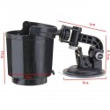 Car Auto Window Adjustable Suction Drink Beverage Black Car Cup Holder Stand Mount