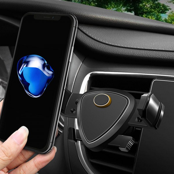 Car Gravity Air Vent Phone Holder 360° Rotatable Buckle Mount Stand Universal for iPhone X