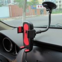 Car Phone Holder Button Lock Clip Long Arm Mount Stand Support