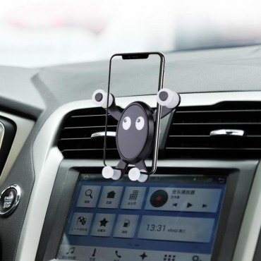 Cartoon Buckle Graverity Automatic Air Vent Car Phone Holder ABS Stand Mounts for Iphone X