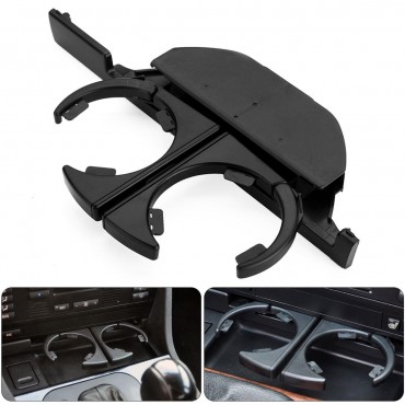 Console Front Left Hand Driving ABS Black Cup Holder Mount for BMW E39 525 528 530 540 M5