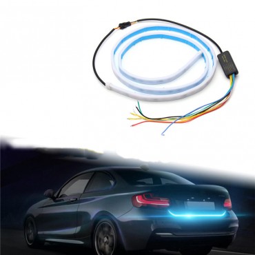 Flow LED Car Vehicle Rear Trunk Tailgate Turn Signal Lamp Tail Brake Light Strip