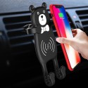 X8 Car QI Air Vent Wireless Phone Charger Holder Silicon Gel Mount for iPhone XS