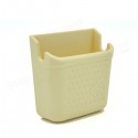 Mini Cream-colored Car Phone Storage Box Paste Type Car Phone Carrying Box Phone Holder