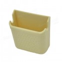 Mini Cream-colored Car Phone Storage Box Paste Type Car Phone Carrying Box Phone Holder