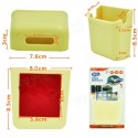 Mini Cream-colored Car Phone Storage Box Paste Type Car Phone Carrying Box Phone Holder