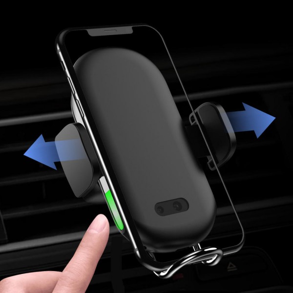 10W Infrared Sensing Car Air Vent Wireless Phone Charger Holder 360° Rotation Mount for iPhone XS XR
