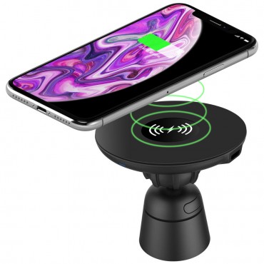 10W Nano Magnetic Car Wireless Fast Charger Air Vent Phone Holder Bracket for iPhone XS