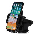 Wireless Fast Charger Car Retractable Suction Cup Dashboard Air Vent Phone Holder for Iphone X