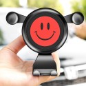 Smile Face Car Gravity Air Vent Phone Holder ABS 360° Rotatable Bracket Stand for iPhone XS
