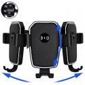 WIS 10W 2 in 1 Qi Wireless Fast Charging Car Charger Mount Phone Holder Air Outlet Bracket