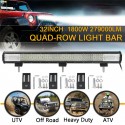32inch 208LED White LED Light Bar Aluminum Alloy Shell Work Light For ATV Off-road 1800W Quad Row