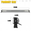 50inch 1560W Combo Light IP68 Aluminum Alloy Shell PC Lens Side Stents Working Lamp For Off-road ATV