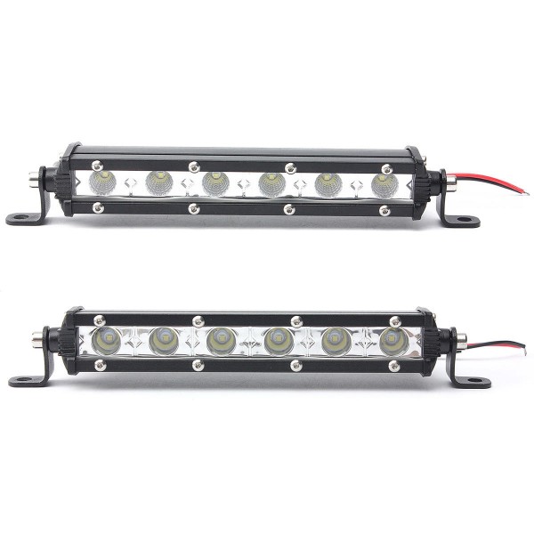 6Inch Flood/ Spot Beam LED Work Light Bars Driving Lamp for Off Road SUV Truck ATV 16W White