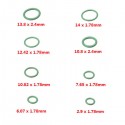 105 Pcs 8 Size HNBR Green Car Air Condition O Rings Seal Seal Ring Gaskets Repair Tool Kit Box