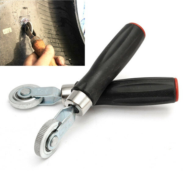 2pcs Tire Patch Repair Stitcher Ball Bearing Roller Tire Tool with Plastic Handle